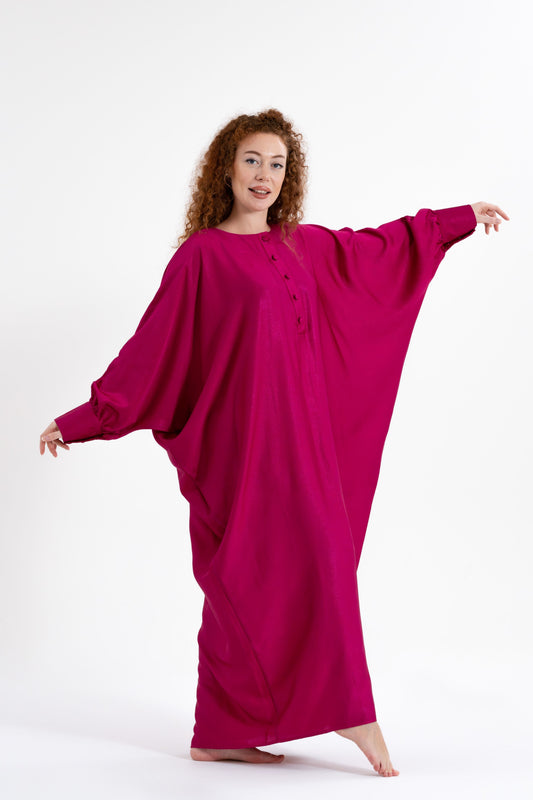 Fushsia Glitter Traditional Kaftan