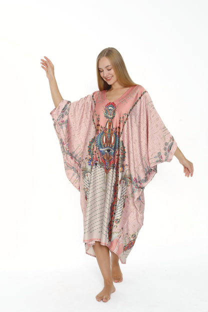Pink Egyptian Oracles Modern Kaftan