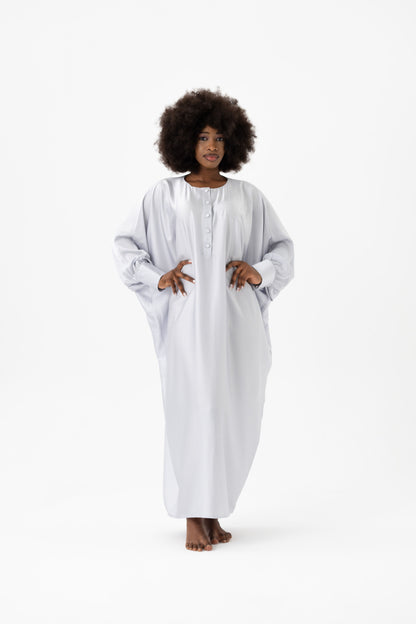 Soft Grey Traditional Kaftan