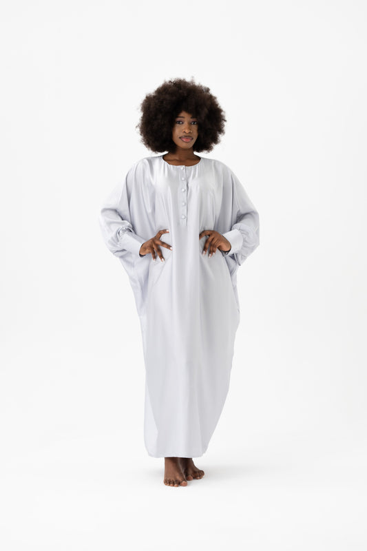 Soft Grey Traditional Kaftan
