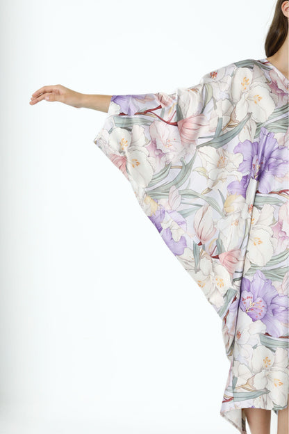 French Lilies Modern Kaftan