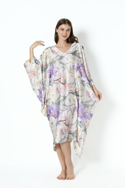 French Lilies Modern Kaftan