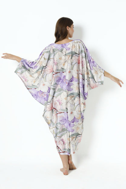 French Lilies Modern Kaftan