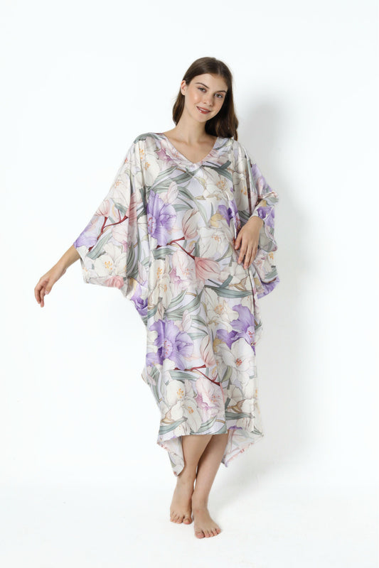 French Lilies Modern Kaftan