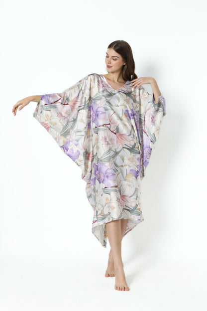 French Lilies Modern Kaftan