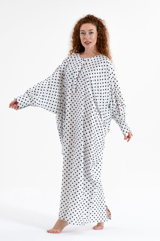 Classic Polka-Dots Traditional Kaftan