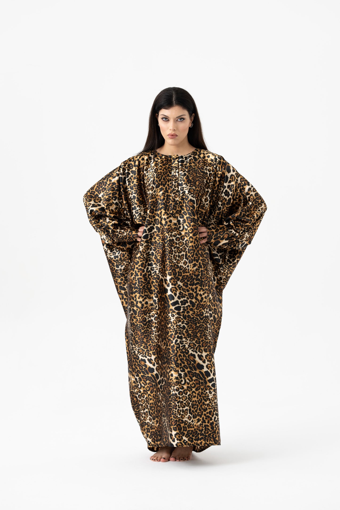 Classy Leopard Traditional Kaftan