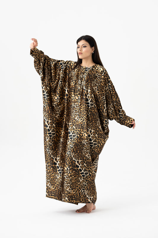 Classy Leopard Traditional Kaftan