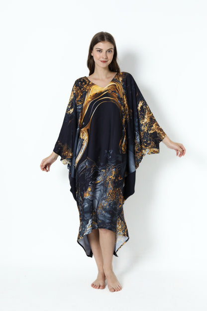 Luxurious Fire Modern Kaftan