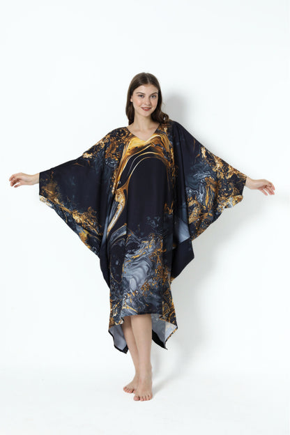 Luxurious Fire Modern Kaftan
