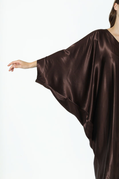 Espresso Brown Modern Kaftan
