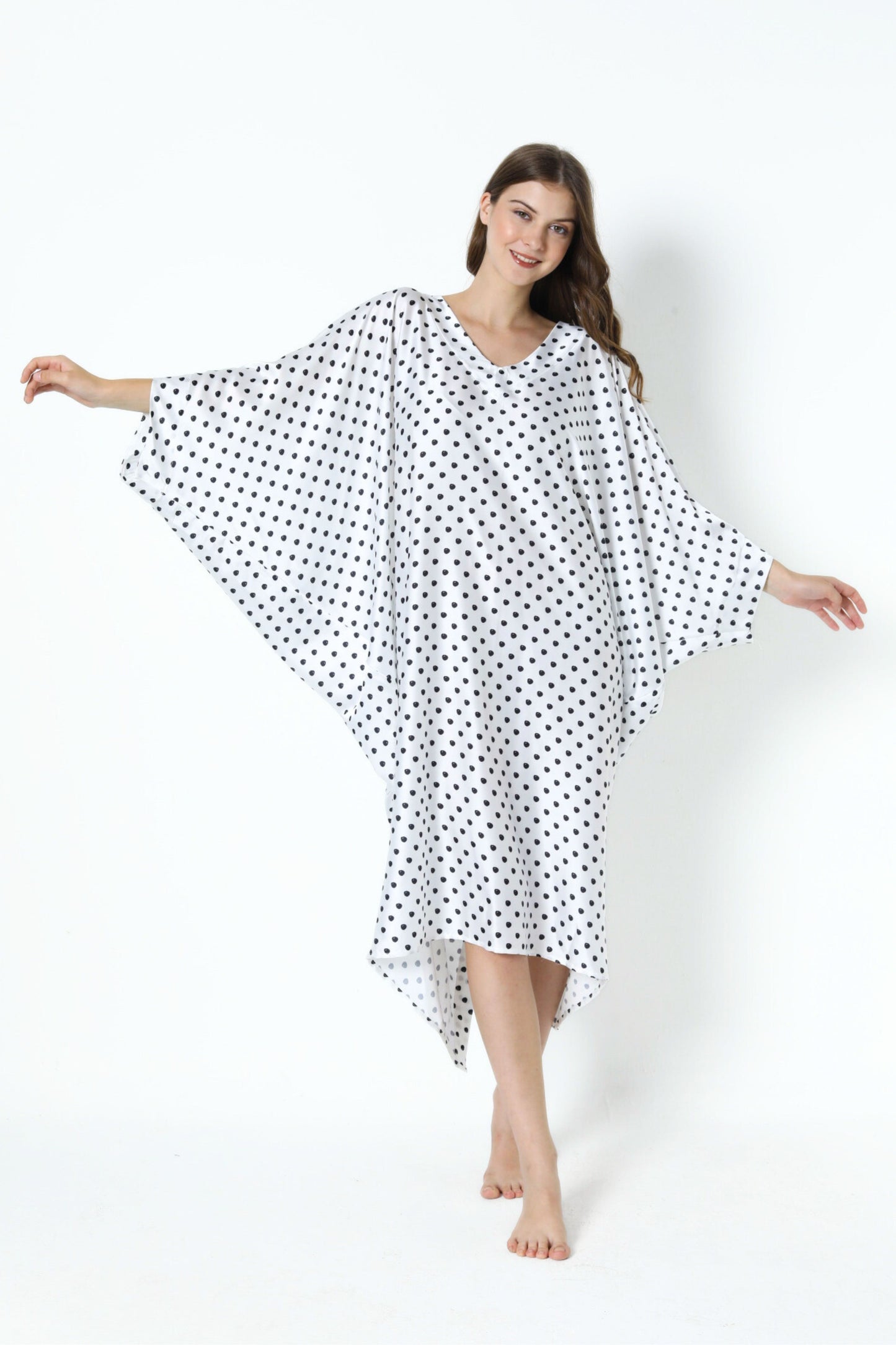 Classic Polka-Dots Modern Kaftan