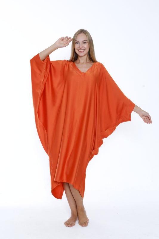 Classic Shade of Orange Modern Kaftan