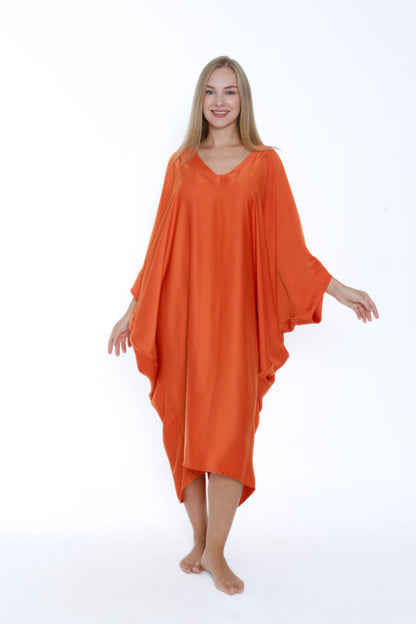 Classic Shade of Orange Modern Kaftan