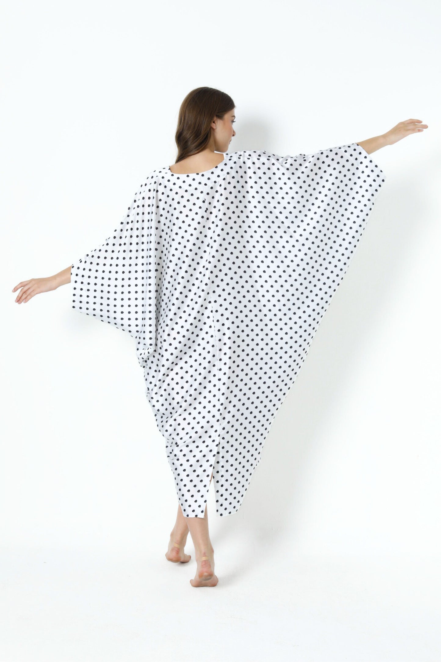 Classic Polka-Dots Modern Kaftan