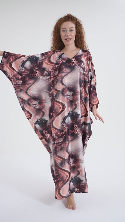 Leopard Dreams Modest Kaftan