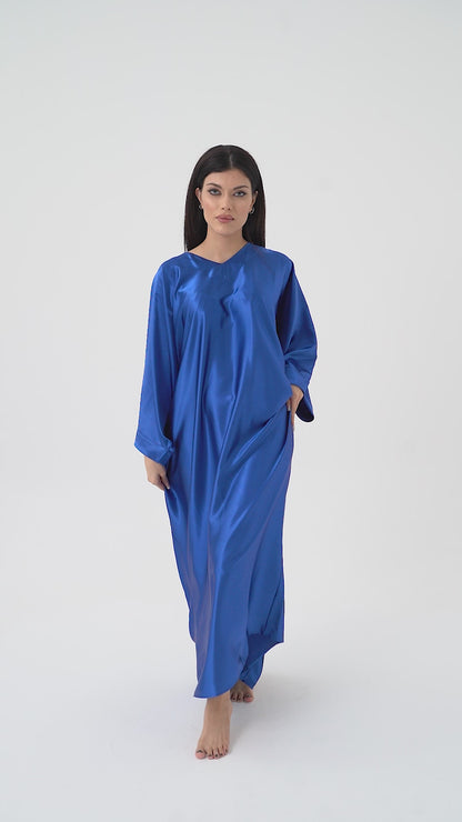 Royal Blue Dinasty Modest Kaftan