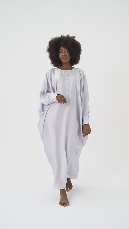 Soft Grey Traditional Kaftan