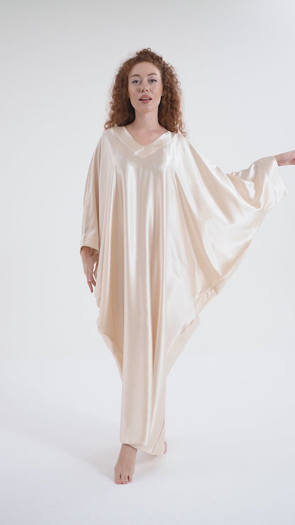Shades of White Modest Kaftan