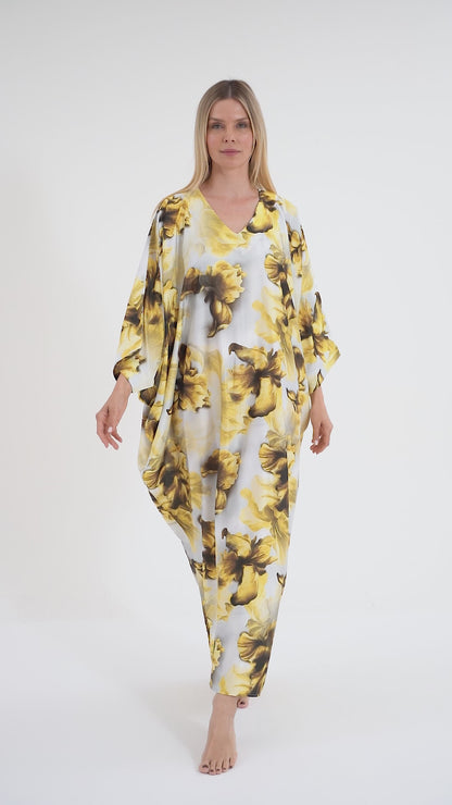 Baroque Bouquet Modest Kaftan