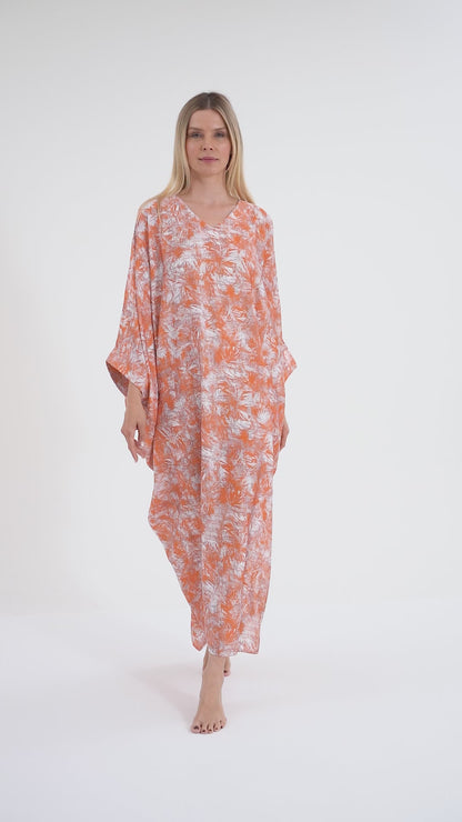 Orange Spritz Modest Kaftan