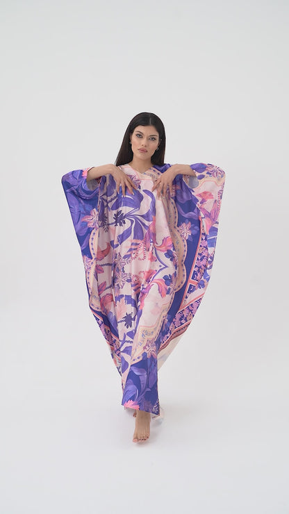 Flowers Paradise Modest Kaftan