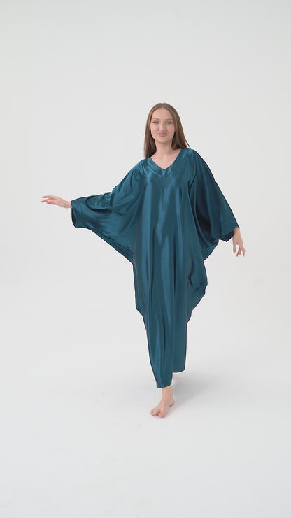 Midnight Blue Modest Kaftan