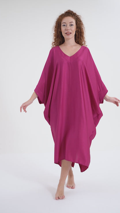 Fushsia Glitter Modern Kaftan
